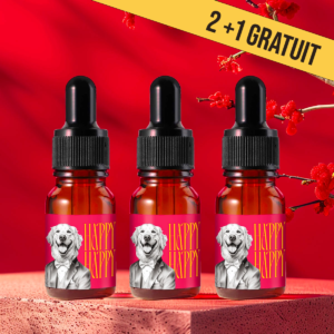 Pack huile naturelle CBD pour Chien<br>Happy Happy® x3